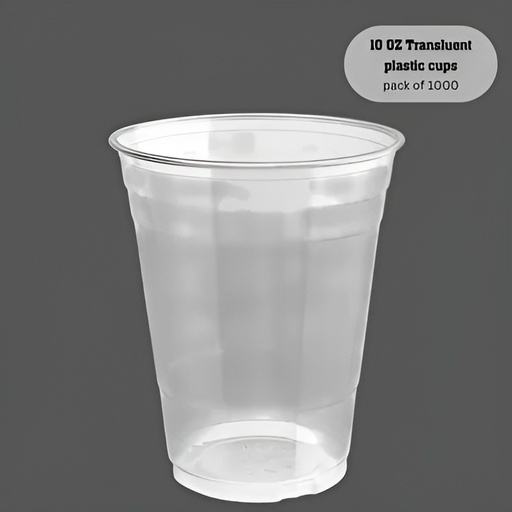10 oz Translucent Plastic Cups